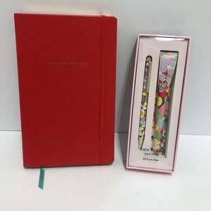 Kate Spade journal/ notebook with Floral Dot pen